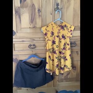 New 2 pc skirt skirt top lot xl 13